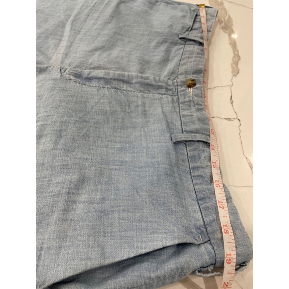 Polo Ralph Lauren Blue Lightweight Cotton Classic Fit Chambray Mens Shorts 38 - Picture 7 of 11